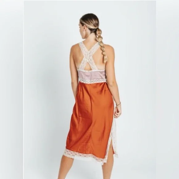 Free People Tri Me Midi Slip Dress - Picture 3 of 4